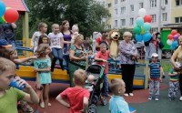 В Балашихе состоялось торжественное открытие детской игровой площадки, возведённой в рамках губернаторской программы Наше Подмосковье