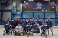 Команды подмосковных ГУ МВД и ГУ МЧС провели хоккейный поединок, посвященный Дню защитника Отечества 21 февраля в МБУ Ледовый Дворец
