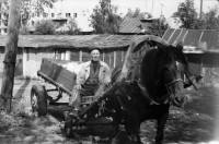 Из истории Реутова На фото Ларин Михаил Захарович, последний работник фабричного конного двора. Реутов