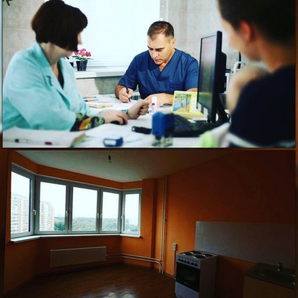 Regrann from zhirkov_evgeniy - Ещё одному медицинскому специалисту вручили ключи от новой квартиры. ЦГБ г.Железнодорожный