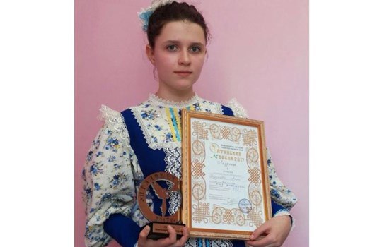 Юная балашихинка Анна Будкова одержала победу на VIII Международном фестивале-конкурсе славянской на 21 мая в городе Козельске Калужской