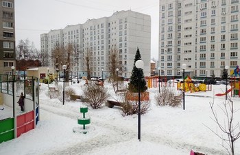 Микрорайон Железнодорожный может похвастать одним из лучших дворов Подмосковья