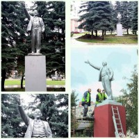 Памятник переехал. Только что в Балашихе в связи со строительством газета "Факт" городского округа Балашиха