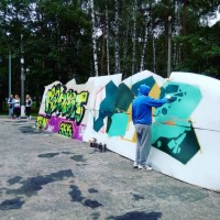 В Балашихе состоялся первый граффити фестиваль, приуроченный ко Дню города. газета "Факт" городского округа Балашиха