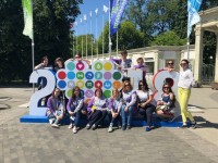 Молодежная делегация из Балашихи принимает участие в Большом фестивале добровольцев, который проходит сегодня в парке Сокольники