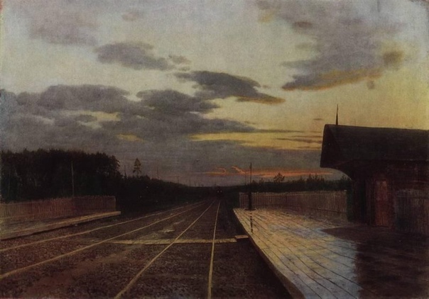 Вечер после дождя, И.Левитан,1879 г.