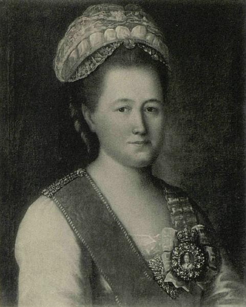 Графиня, статс-дама Румянцева Екатерина Михайловна (ур. княжна Голицына), жена фельдмаршала П. А. Румянцева-Задунайского.