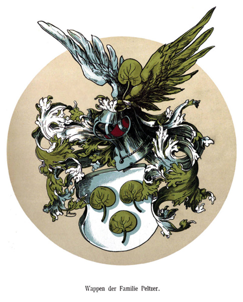 Фамильный общий герб рода Пельтцер